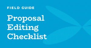 Proposal editing checklist