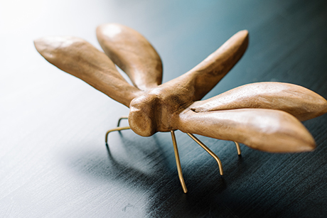 dragonfly wooden sculpture