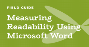 Measuring readability using MS