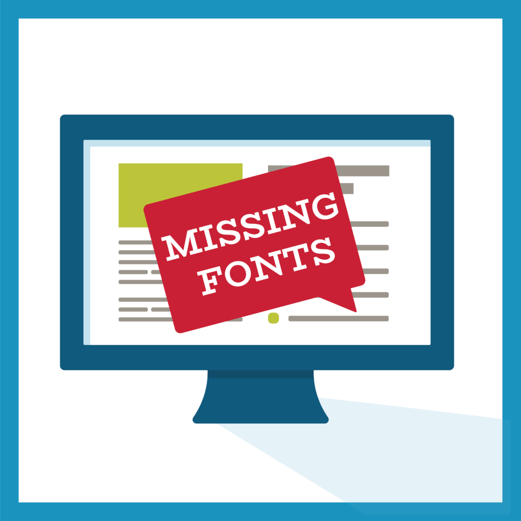 Type 1 fonts will soon become missing fonts in Adobe products.