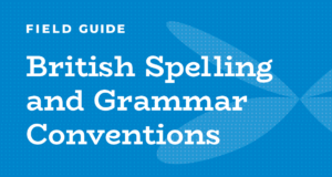 British spelling and grammar conventions