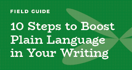 10 steps to boost plain language in your writing